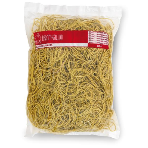 Artiglio - Elastici - 8 cm di diametro - 1 kg - giallo